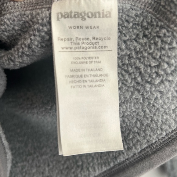 Patagonia Half Zip Fleece Better Sweater Medium Gray - Picture 6 of 8